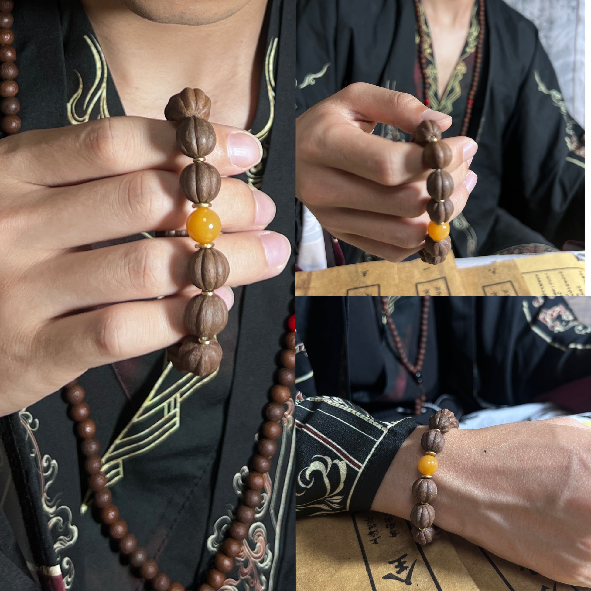 中国古代古法合香珠单串 orient-aromatherapy-herbal-beads